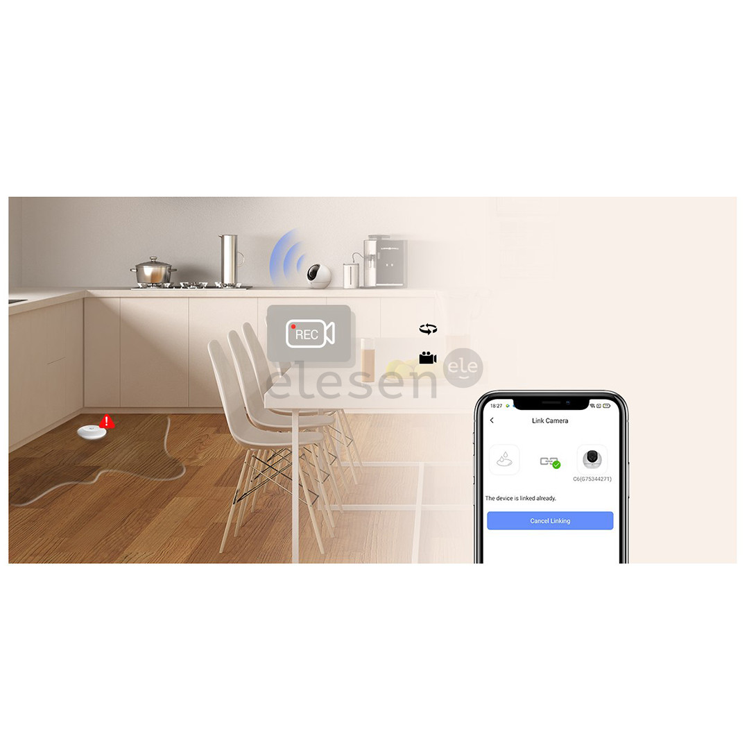 Vandens išsiliejimo daviklis EZVIZ T10C, white