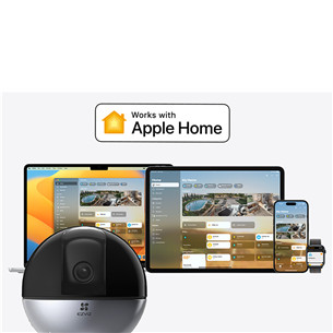 EZVIZ E6, 5 MP, WiFi, LAN, žmonių aptikimas, naktinis matymas, juoda - Stebėjimo kamera