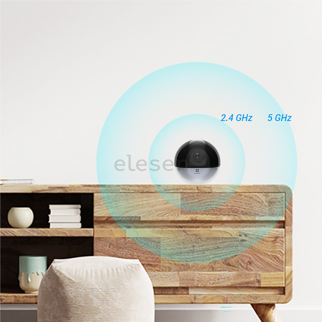 EZVIZ E6, 5 MP, WiFi, LAN, žmonių aptikimas, naktinis matymas, juoda - Stebėjimo kamera