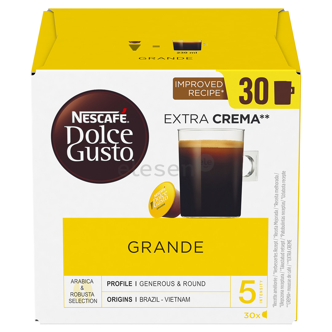 Kavos kapsulės Nescafe Dolce Gusto Grande, 30vnt