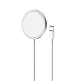 Puro Magnetic Wireless, USB-C, MagSafe, 1 m, white - Wireless charger Item - CUSBCMAG1WHI