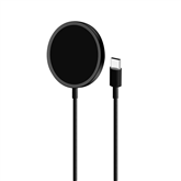 Puro Magnetic Wireless, USB-C, MagSafe, 1 m, black - Wireless charger Item - CUSBCMAG1BLK