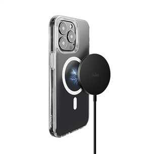 Puro Magnetic Wireless, USB-C, MagSafe, 1 m, black - Wireless charger Item - CUSBCMAG1BLK