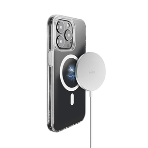 Puro Magnetic Wireless, USB-C, MagSafe, 1 m, white - Wireless charger Item - CUSBCMAG1WHI