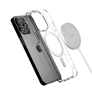 Puro Magnetic Wireless, USB-C, MagSafe, 1 m, white - Wireless charger Item - CUSBCMAG1WHI
