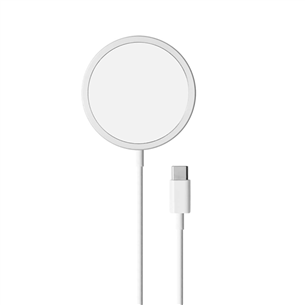 Puro Magnetic Wireless, USB-C, MagSafe, 1 m, white - Wireless charger Item - CUSBCMAG1WHI