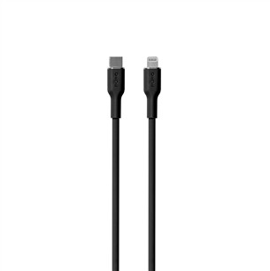 Laidas Puro SOFT, USB-C, Lightning, 1,5 m, black Prekė - PUCAPLTUSBCICONBLK PUCAPLTUSBCICONBLK