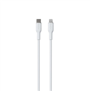 Laidas Puro SOFT, USB-C, Lightning, 1,5 m, white Prekė - PUCAPLTUSBCICONWHI PUCAPLTUSBCICONWHI