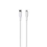 Laidas Puro SOFT, USB-C, Lightning, 1,5 m, white Prekė - PUCAPLTUSBCICONWHI