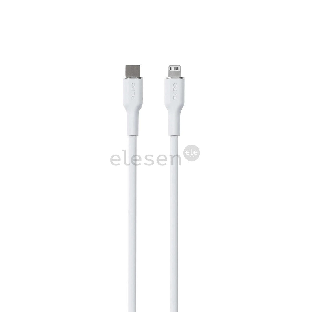 Puro SOFT, USB-C, Lightning, 1,5 м, белый - Кабель Товар - PUCAPLTUSBCICONWHI