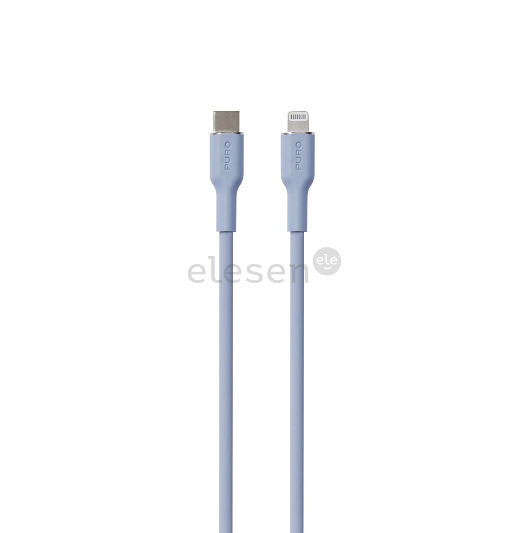 Puro SOFT, USB-C, Lightning, 1,5 м, голубой - Кабель Товар - PUCAPLTUSBCICONLBLUE