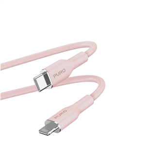 Puro SOFT, USB-C, Lightning, 1,5 м, розовый - Кабель Товар - PUCAPLTUSBCICONROSE