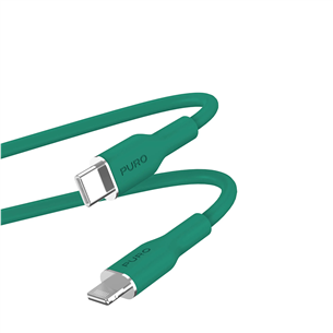 Puro SOFT, USB-C, Lightning, 1,5 м, зеленый - Кабель Товар - PUCAPLTUSBCICONDKGRN