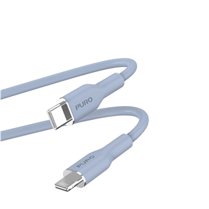 Puro SOFT, USB-C, Lightning, 1,5 м, голубой - Кабель Товар - PUCAPLTUSBCICONLBLUE
