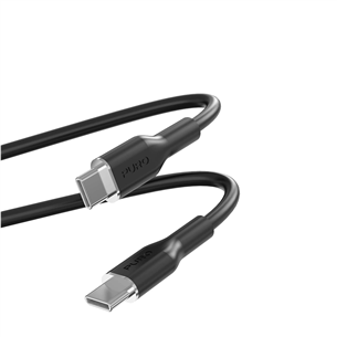 Laidas Puro Soft, USB-C / USB-C, 1,5 m, black Prekė - PUUSBCUSBCICONBLK PUUSBCUSBCICONBLK