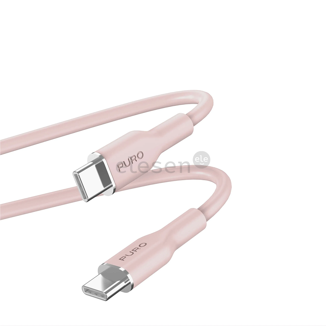 Puro Soft, USB-C / USB-C, 1,5 m, pink - Cable Item - PUUSBCUSBCICONROSE