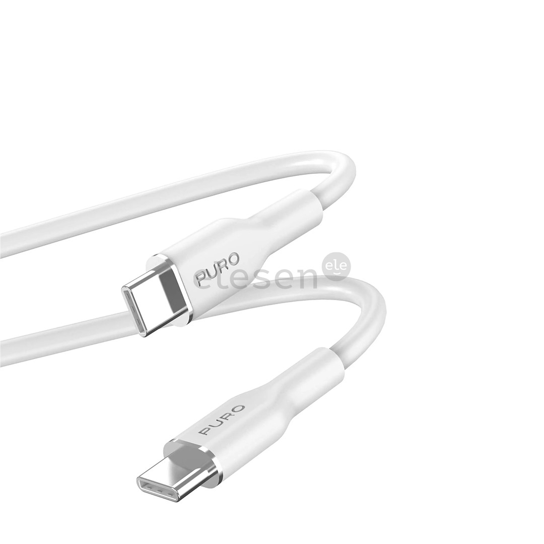 Puro Soft, USB-C / USB-C, 1,5 m, white - Cable Item - PUUSBCUSBCICONWHI