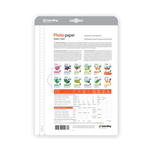 Foto popierius ColorWay A4, 190 g/m², 50 sheets, matte Prekė - PM190050A4