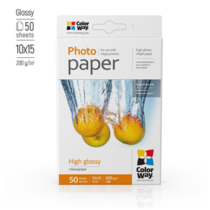 Foto popierius ColorWay 10x15, 200 g/m², 50 sheets, glossy Prekė - PG2000504R