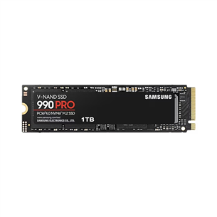 SSD diskas Samsung 990 PRO, 1 TB, PCIe 4.0 NVMe M.2 Prekė - MZ-V9P1T0BW MZ-V9P1T0BW