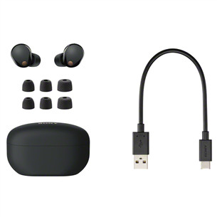 Sony WF-1000XM5, juodos - Belaidės ausinės