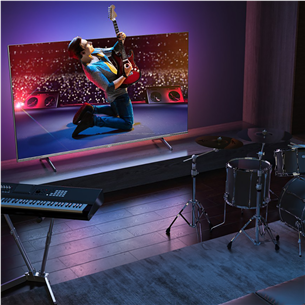 Hisense E7KQ PRO, 65'', Ultra HD, QLED, black - TV Item - 65E7KQPRO