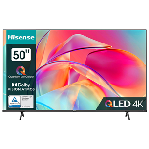 Hisense E7KQ, 50", Ultra HD, QLED, black - TV 50E7KQ