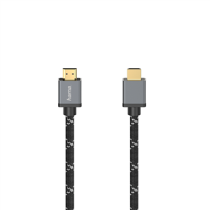 Laidas Hama Ultra High Speed, 8K, gold plated,  m, black/gray Prekė - 00205240 00205240