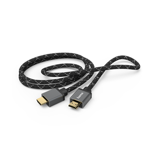 Laidas Hama Ultra High Speed, 8K, gold plated,  m, black/gray Prekė - 00205240