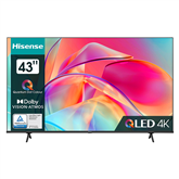 Hisense E7KQ, 43", Ultra HD, QLED, black - TV