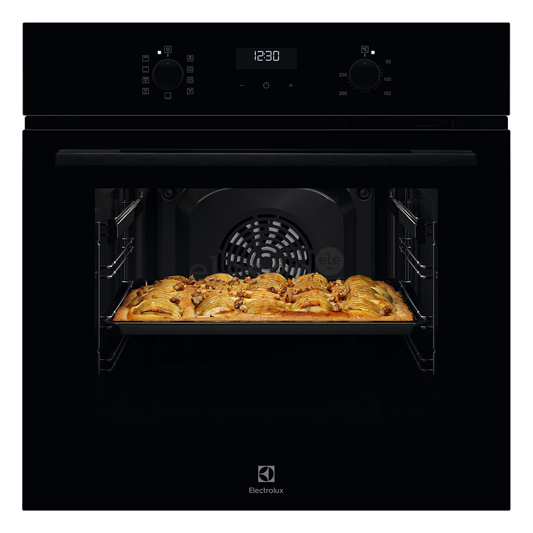Electrolux 600 SteamBake, 65 L, juoda - Įmontuojama orkaitė