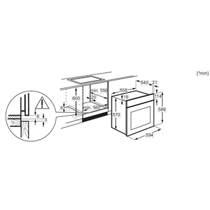 Orkaitė Electrolux 600 SteamBake, 65 L, juoda Prekė - EOD5H70BZ