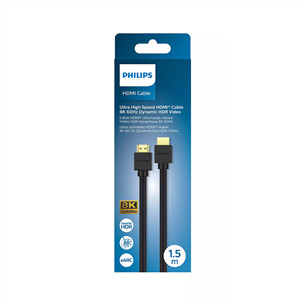 Philips HDMI 2.1, 8K, 60 Гц, 1,5 м, черный - Кабель Товар - SWV9431/00