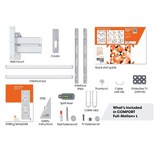 Vogel's TVM 3643 Full-Motion, 180°, 40'' - 77'', белый - Настенное крепление для телевизора Товар - TVM3643W