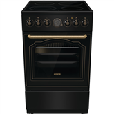 Gorenje, retro, 70 L, juoda - Viryklė Prekė - GECS5B70CLB
