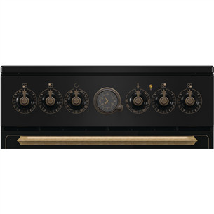 Gorenje, ретро, 70 л, черный - Отдельностоящая керамическая плита