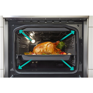 Gorenje, retro, 70 L, juoda - Viryklė Prekė - GECS5B70CLB