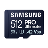 Atminties kortelė Samsung PRO Ultimate, microSDXC, SD adapteris, 512 GB Prekė - MB-MY512SA/WW