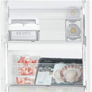 Whirlpool, 263 L, 188 cm, stainless steel - Šaldiklis