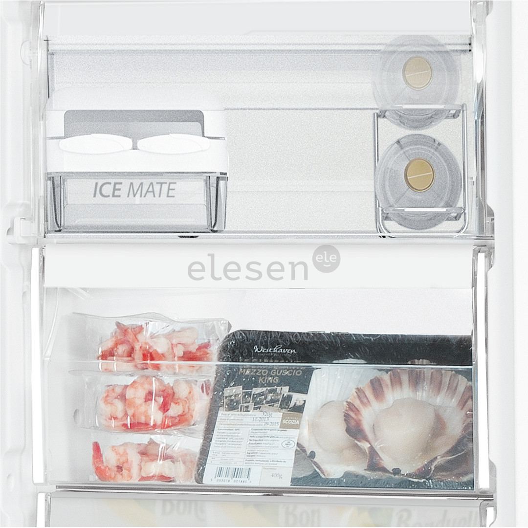 Whirlpool, 263 L, 188 cm, stainless steel - Šaldiklis