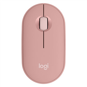 Logitech Pebble Mouse 2 M350s BT, rožinė - Belaidė pelė 910-007014
