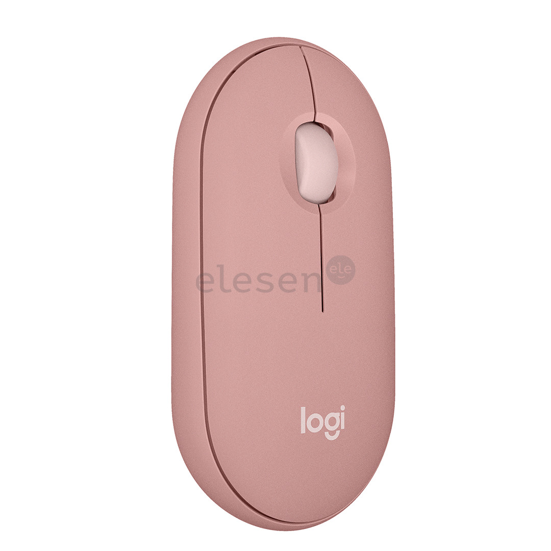 Logitech Pebble Mouse 2 M350s BT, rožinė - Belaidė pelė