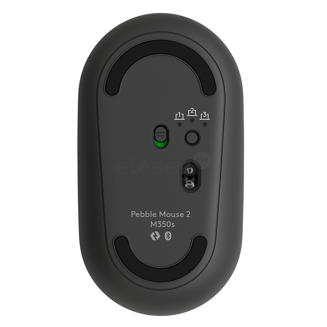 Logitech Pebble Mouse 2 M350s BT, juoda - Belaidė pelė