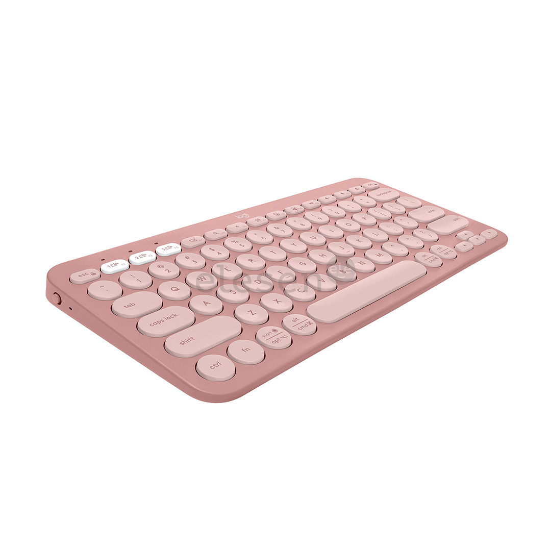Klaviatūra Logitech Pebble Keys 2 K380s, US, rose, belaidė Prekė - 920-011853