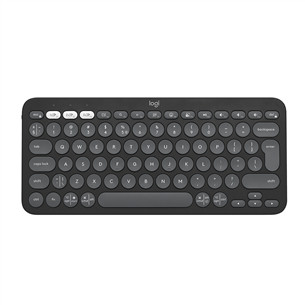 Klaviatūra Logitech Pebble Keys 2 K380s, SWE, black, belaidė Prekė - 920-011879 920-011879