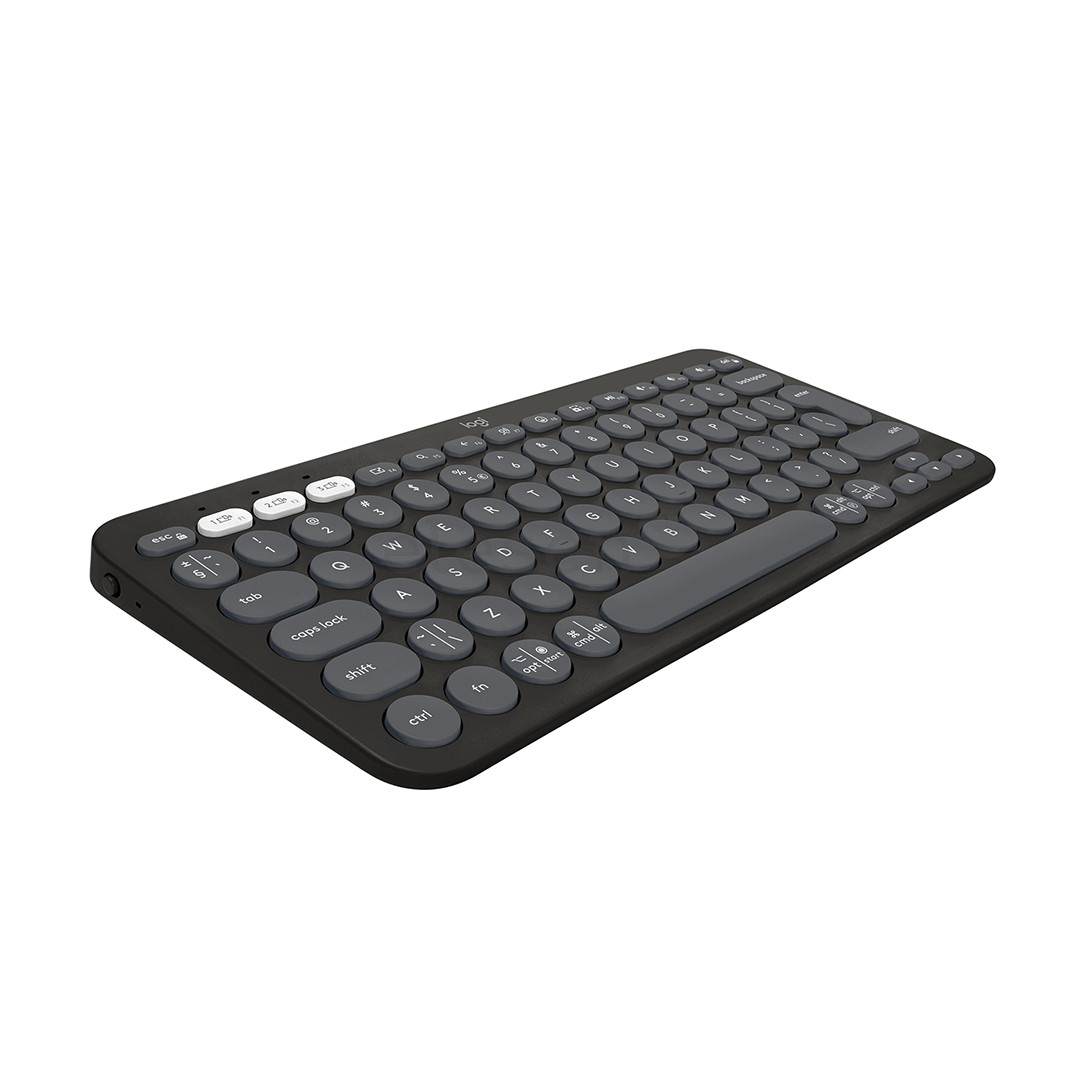 Klaviatūra Logitech Pebble Keys 2 K380s, SWE, black, belaidė Prekė - 920-011879