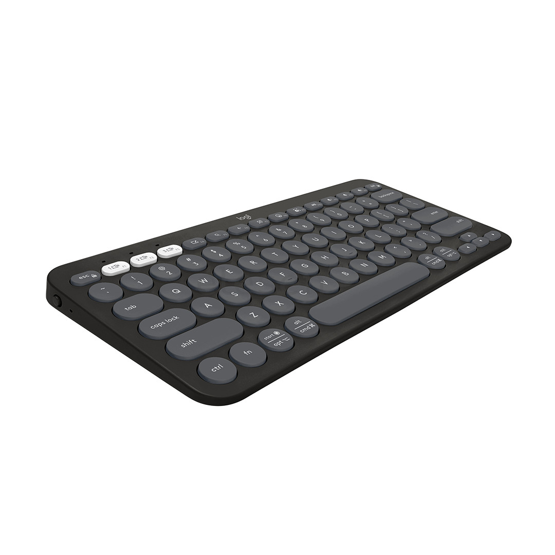 Klaviatūra Logitech Pebble Keys 2 K380s, US, black, belaidė Prekė - 920-011851