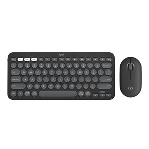 Logitech Pebble 2 Combo, US, juoda - Klaviatūra ir pelė 920-012239