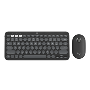 Klaviatūra ir pelė Logitech Pebble 2 Combo for Mac, US, black Prekė - 920-012244 920-012244