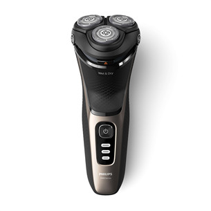 Philips Shaver 3000 Series, Wet & Dry, черный/золотистый - Бритва Товар - S3242/12